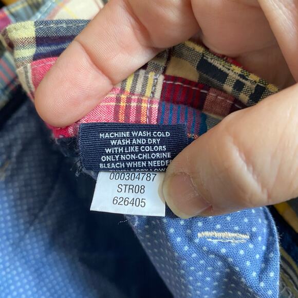 Vintage Old Navy Surplus Patchwork Madras Shorts Men’s 38 - Picture 5 of 7